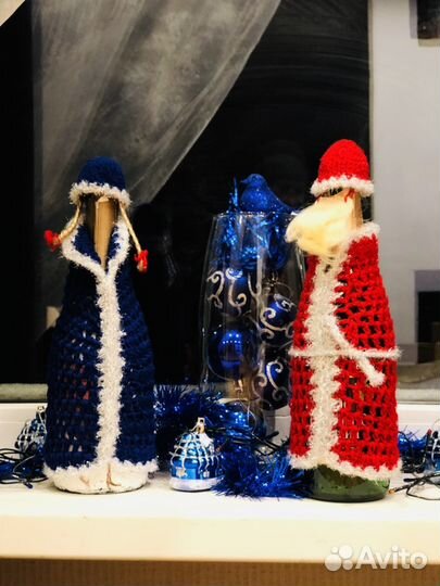 Украшения к Новому году на шампанское