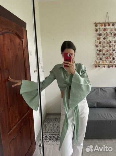 Кимоно, блузка лён 100%