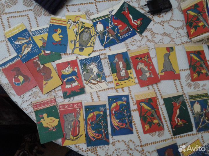 Елочные игрушки СССР, бумажные гирлянды