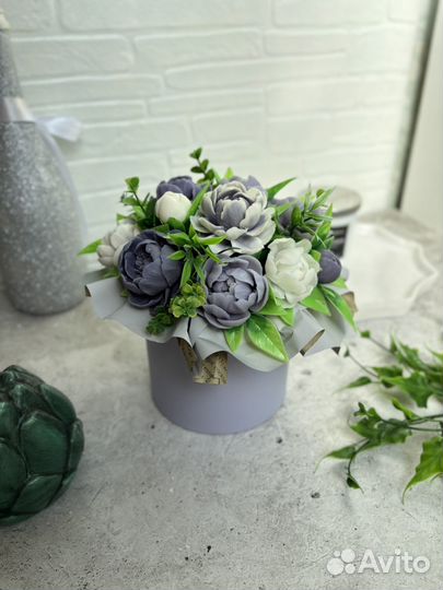 Интерьерный букет из мыла