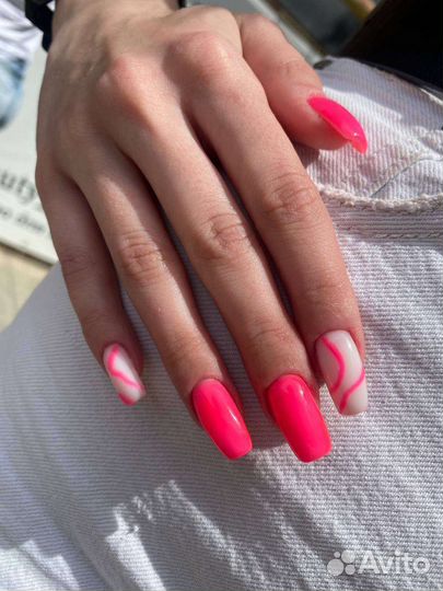 Маникюр с покрытием гель лак,Smart педикюр