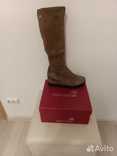 Сапоги женские замшевые 38/39