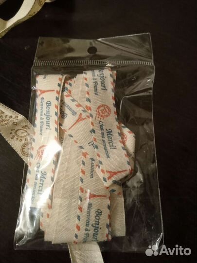 Хлопковая лента для рукоделия и подарков