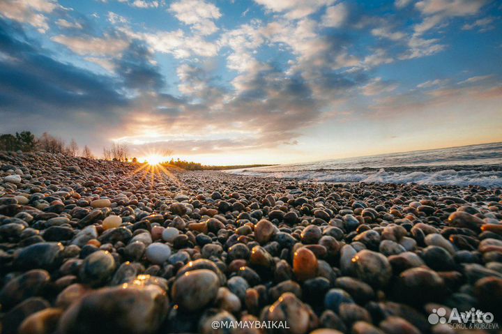 Отдых на Байкале, южная точка Гранатовый пляж