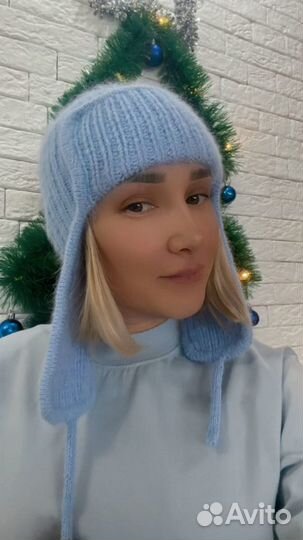 Шапка ушанка женская