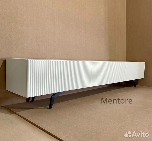 Тумба тв Bravo Вертикаль в белом цвете