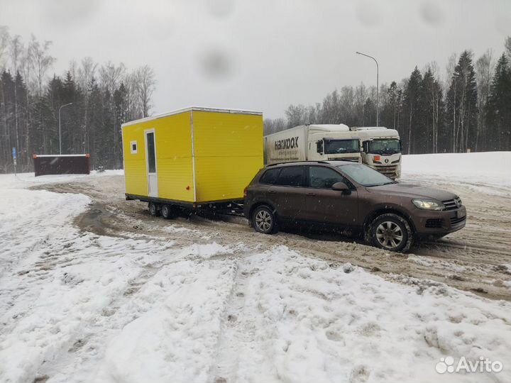 Мобильная бытовка зимняя на колесах утепленная