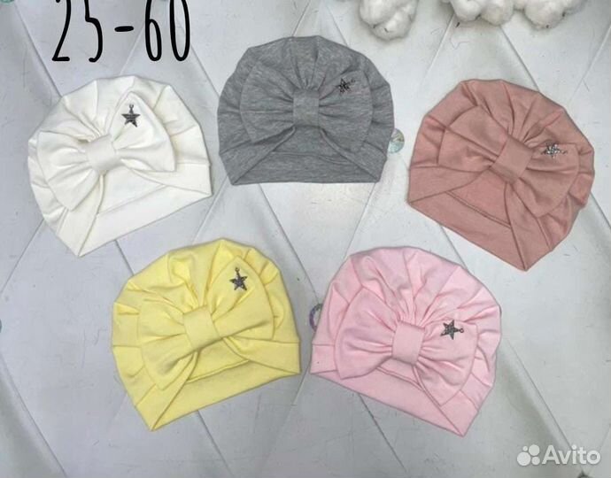 Шапочка для девочки тюрбан