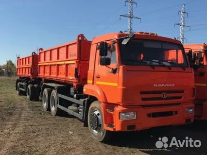 Камаз 45143 сельхозник с прицепом зерновоз