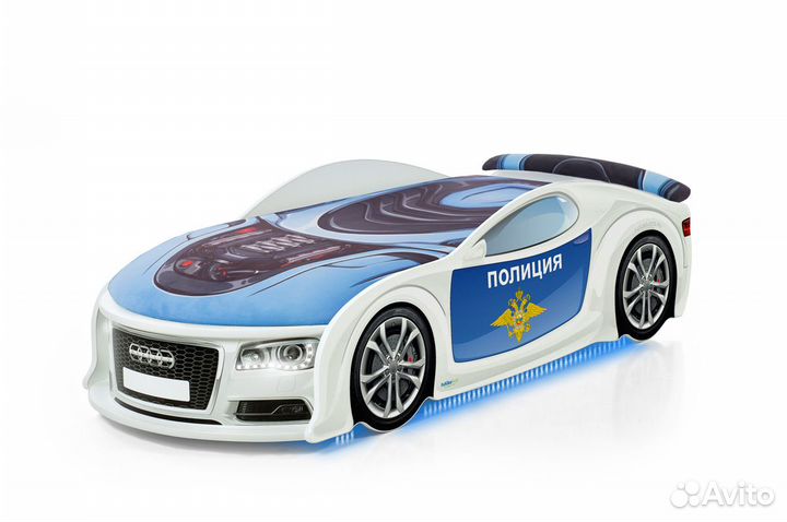 Детская кровать машина