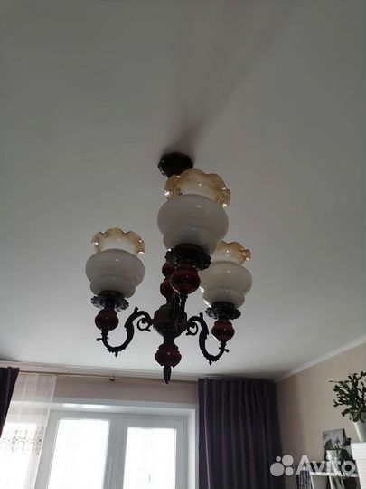 Люстра потолочная бу