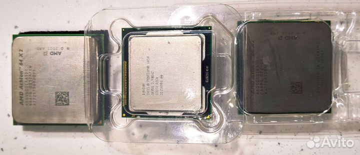 Процессор 2х ядерный Intel Dual Core, AMD