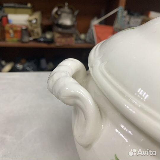 Супница Фарфоровая Зик Сделано В СССР Ретро