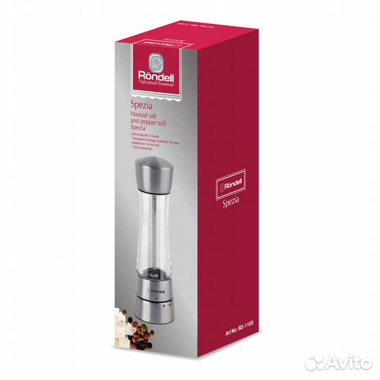 Мельница механическая Rondell Spezia RD-1105, сере