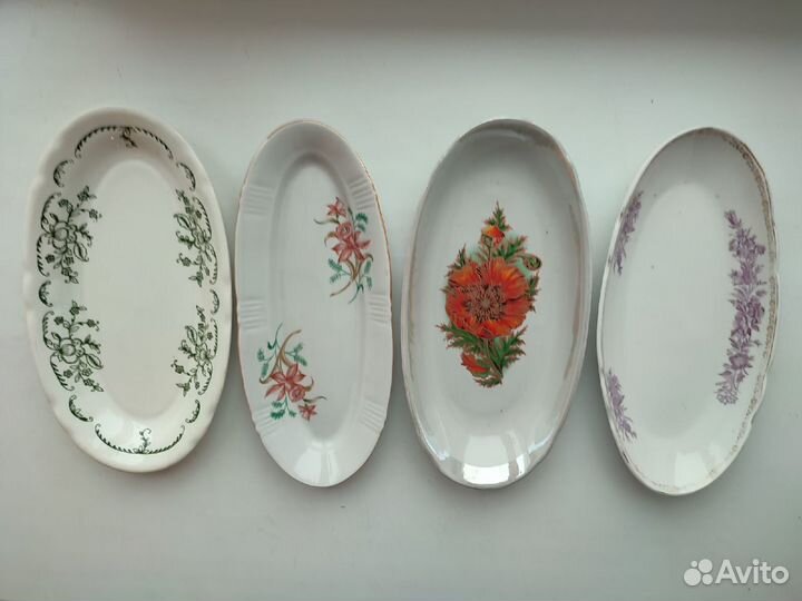 Блюда большие, селедочницы, тарелки СССР