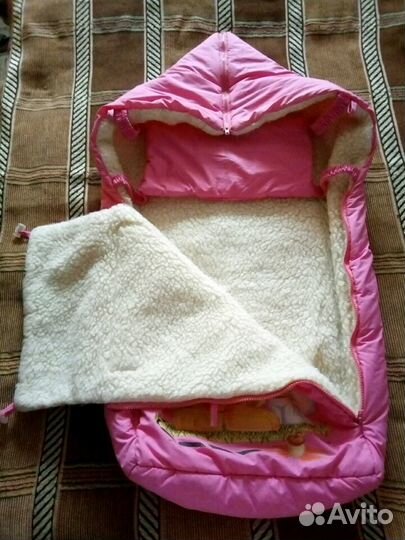 Зимний конверт на овчине