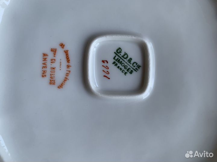 Антикварный столовый сервиз limoges