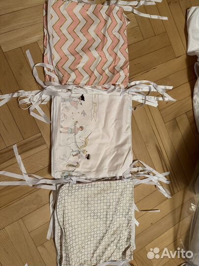 Наволочки на подушки/бортики для кроватки 12 шт