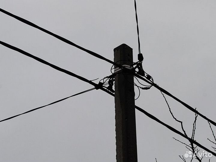 Электрик. Подключение электричества на столбе лэп