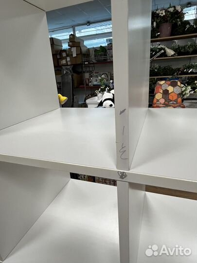 Стеллаж IKEA каллакс 16 ячеек 146,5 х 39 см