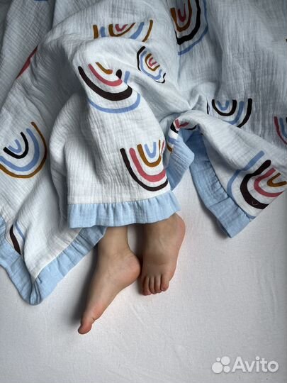 Плед-пеленка из муслина(одеяло,конверт на выписку)