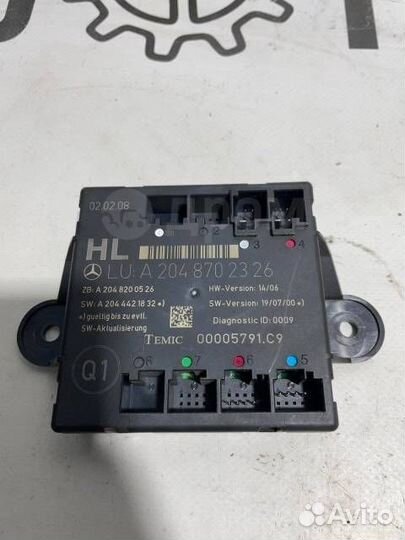 Блок управления дверью Mercedes C-Class W204