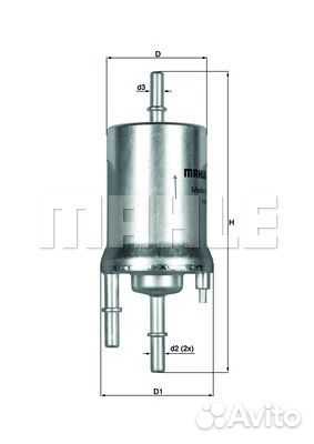 Фильтр топливный VAG polo/golf/caddy/fabia/A2/A3 9