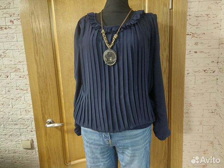 Блузка нарядная плиссированная Турция вискоза