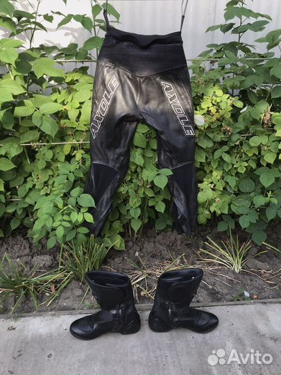 Кожаные Мотоштаны и мотоботы