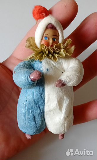 Ватные елочные игрушки СССР