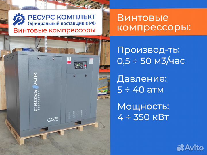 Винтовые компрессоры 0,63 - 10 м3/мин