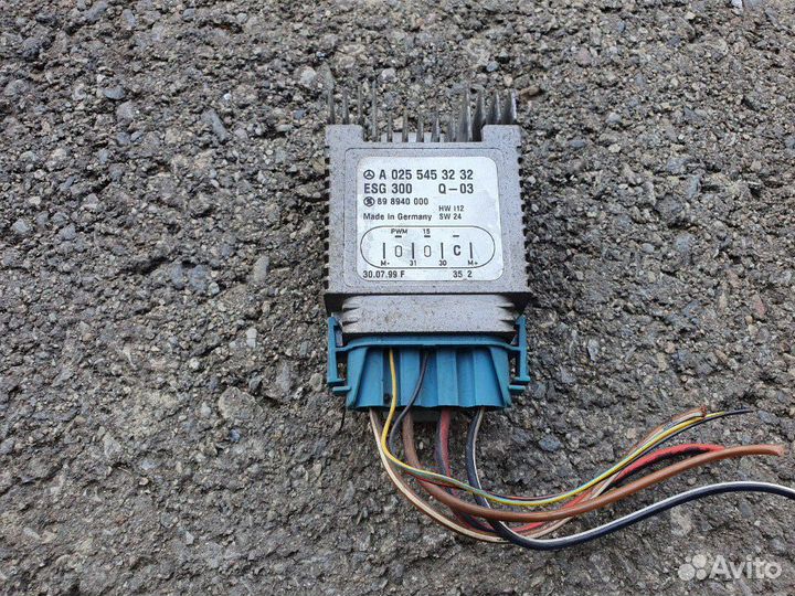 Блок управления вентилятором Mercedes W168 W210