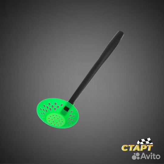 Черпак для льда с пласт. ручкой зеленый