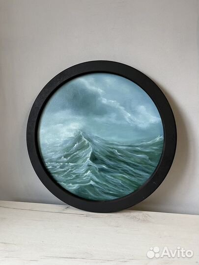 Морской пейзаж, картина маслом