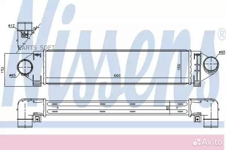 Интеркулер ford C-MAX (2007) 2.0 tdci