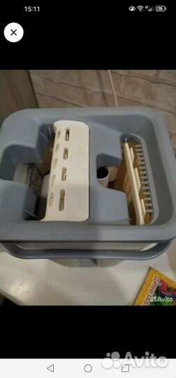 Ведро и швабра