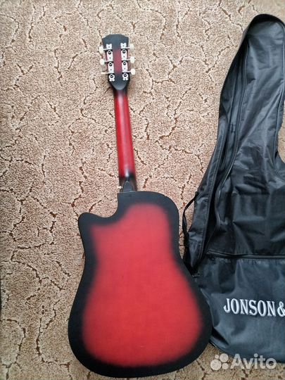 Акустическая гитара 6 струнная бу