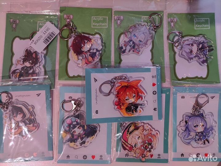 Брелки Genshin impact