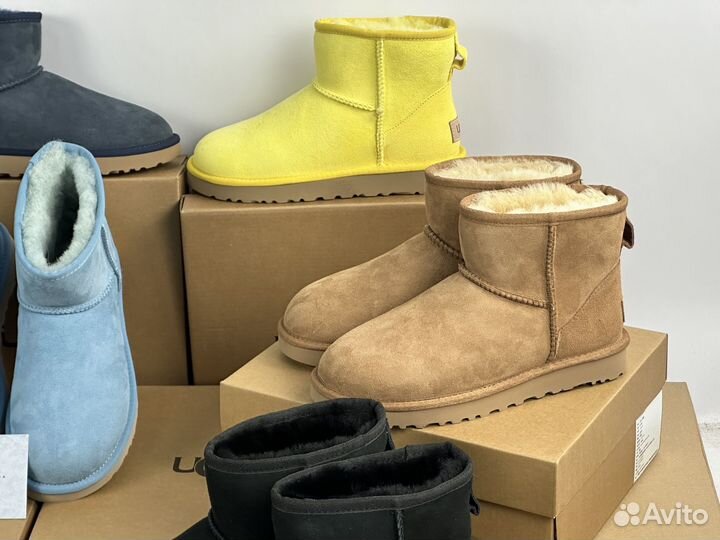 Угги женакие,мужские UGG Classic Mini натуральные