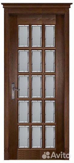 Межкомнатная дверь из массива ольхи Лондон 2, осте