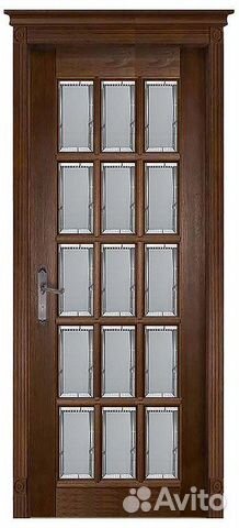 Межкомнатная дверь из массива ольхи Лондон 2, осте