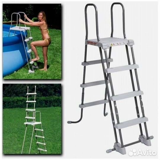 Лестница для бассейнов 122 см с площадкой28076