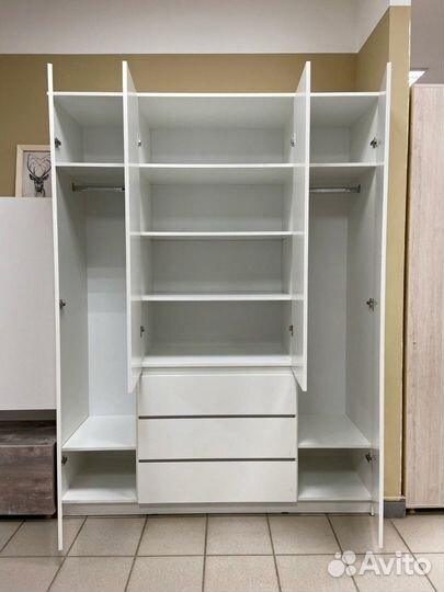 Шкаф белый 160 в стиле IKEA (дсп Egger)