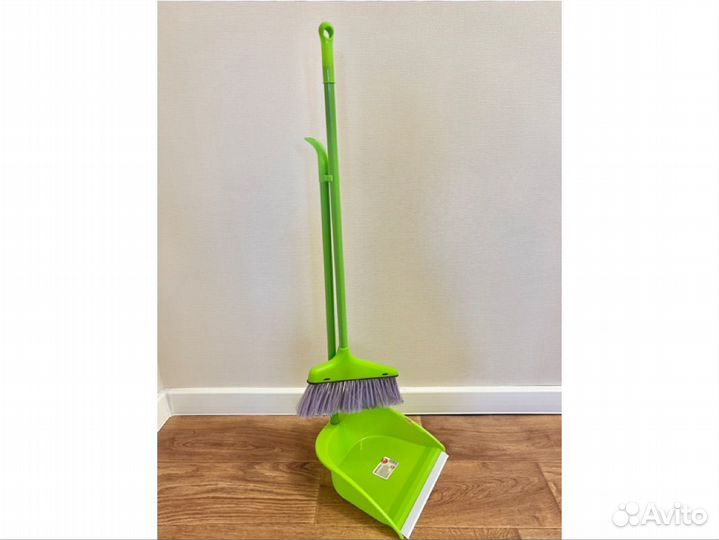 Метла и совок, набор для уборки, веник, щетка