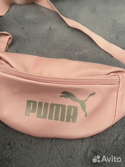 Сумка на пояс puma розовая женская