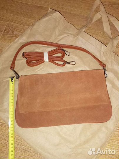 Клатч замшевый