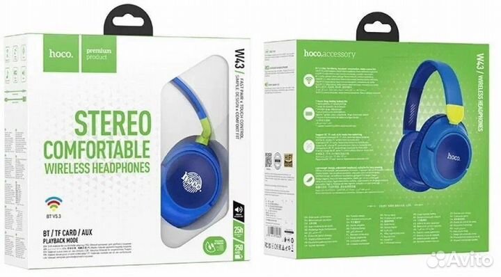 Наушники беспроводные полноразмерные Hoco W43