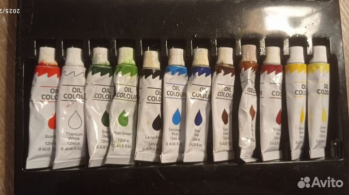Набор красок.Акварельные. Акриловые. Масляные
