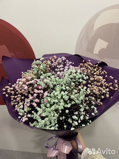 Букет цветов из гипсофилы, доставка