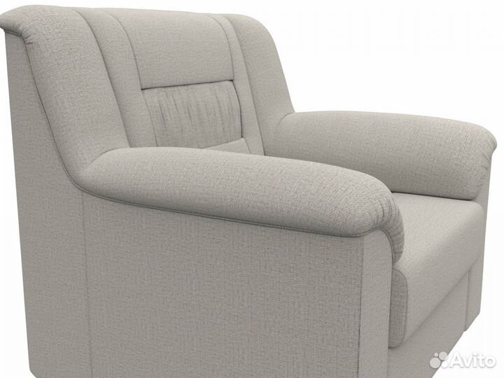 Кресло Карелия, рогожка, амур бежевый. Москва и мо